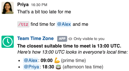 Command-based meeting finder